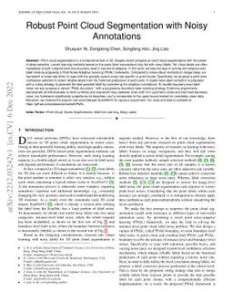 Robust Point Cloud Segmentation with Noisy Annotations