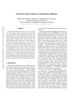 Neural Cell Video Synthesis via Optical-Flow Diffusion
