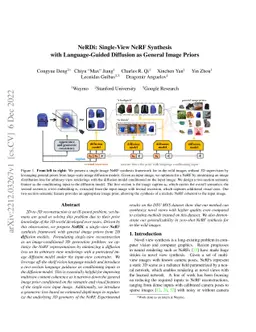NeRDi: Single-View NeRF Synthesis with Language-Guided Diffusion as
  General Image Priors