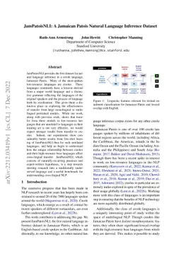 JamPatoisNLI: A Jamaican Patois Natural Language Inference Dataset
