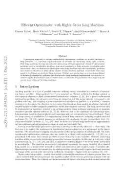 Efficient Optimization with Higher-Order Ising Machines
