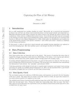 Capturing the Flow of Art History