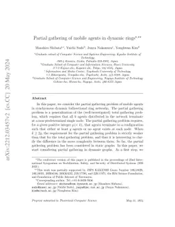 Partial gathering of mobile agents in dynamic rings