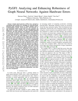 PyGFI: Analyzing and Enhancing Robustness of Graph Neural Networks
  Against Hardware Errors