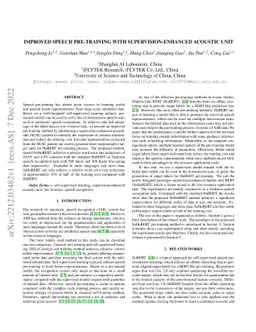 Improved Speech Pre-Training with Supervision-Enhanced Acoustic Unit