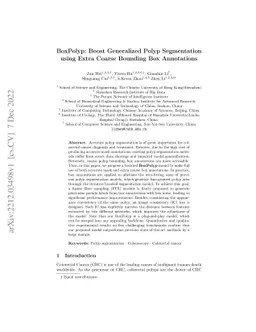 BoxPolyp:Boost Generalized Polyp Segmentation Using Extra Coarse
  Bounding Box Annotations