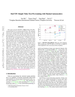 SimVTP: Simple Video Text Pre-training with Masked Autoencoders