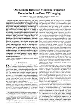 One Sample Diffusion Model in Projection Domain for Low-Dose CT Imaging