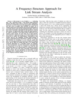 A Frequency-Structure Approach for Link Stream Analysis