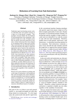 Robustness of Learning from Task Instructions