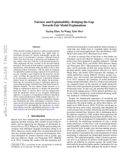 Fairness and Explainability: Bridging the Gap Towards Fair Model
  Explanations