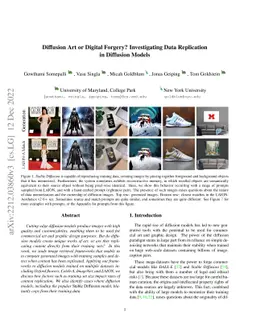 Diffusion Art or Digital Forgery? Investigating Data Replication in
  Diffusion Models