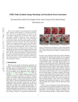 FSID: Fully Synthetic Image Denoising via Procedural Scene Generation