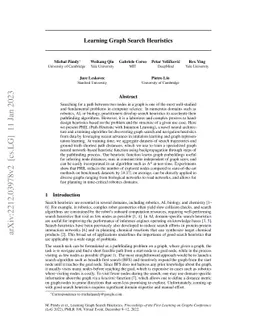 Learning Graph Search Heuristics