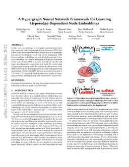 A Hypergraph Neural Network Framework for Learning Hyperedge-Dependent
  Node Embeddings