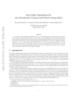 Near-Tight Algorithms for the Chamberlin-Courant and Thiele Voting Rules