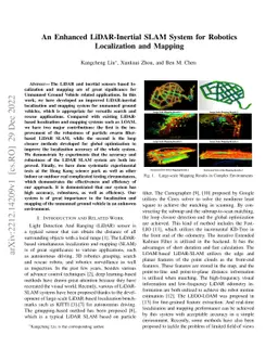 An Enhanced LiDAR-Inertial SLAM System for Robotics Localization and
  Mapping