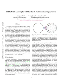 HIER: Metric Learning Beyond Class Labels via Hierarchical
  Regularization