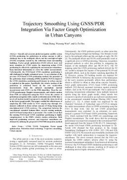 Trajectory Smoothing Using GNSS/PDR Integration Via Factor Graph
  Optimization in Urban Canyons