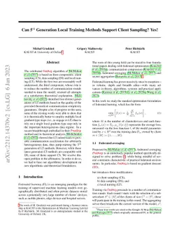 Can 5th Generation Local Training Methods Support Client Sampling? Yes!