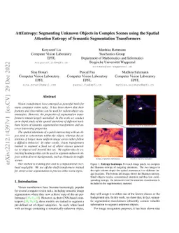 AttEntropy: On the Generalization Ability of Supervised Semantic Segmentation Transformers to New Objects in New Domains