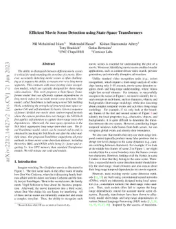 Efficient Movie Scene Detection using State-Space Transformers