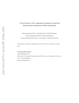 A Novel Experts Advice Aggregation Framework Using Deep Reinforcement
  Learning for Portfolio Management