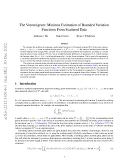 The Voronoigram: Minimax Estimation of Bounded Variation Functions From
  Scattered Data