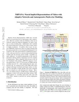 NIRVANA: Neural Implicit Representations of Videos with Adaptive
  Networks and Autoregressive Patch-wise Modeling
