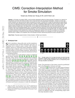 CIMS: Correction-Interpolation Method for Smoke Simulation
