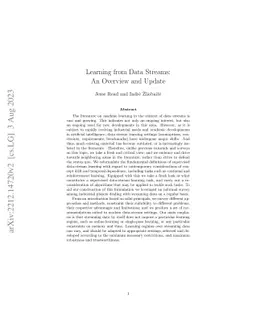 Learning from Data Streams: An Overview and Update