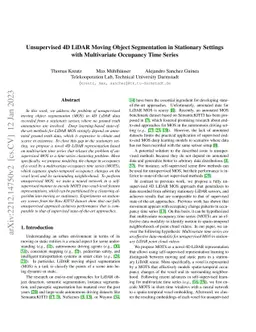 Unsupervised 4D LiDAR Moving Object Segmentation in Stationary Settings
  with Multivariate Occupancy Time Series