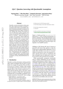 (QA)$^2$: Question Answering with Questionable Assumptions