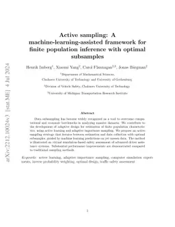 Active sampling: A machine-learning-assisted framework for finite
  population inference with optimal subsamples
