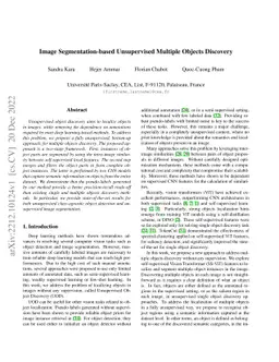 Image Segmentation-based Unsupervised Multiple Objects Discovery