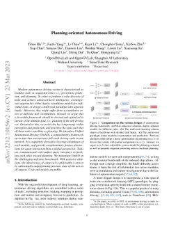 Planning-oriented Autonomous Driving
