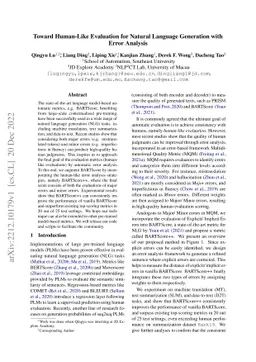 Toward Human-Like Evaluation for Natural Language Generation with Error
  Analysis