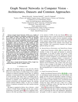 Graph Neural Networks in Computer Vision -- Architectures, Datasets and
  Common Approaches