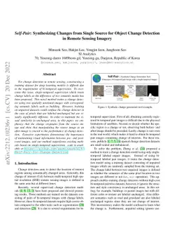 Self-Pair: Synthesizing Changes from Single Source for Object Change
  Detection in Remote Sensing Imagery