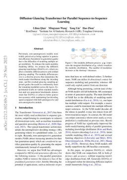 Diffusion Glancing Transformer for Parallel Sequence to Sequence
  Learning