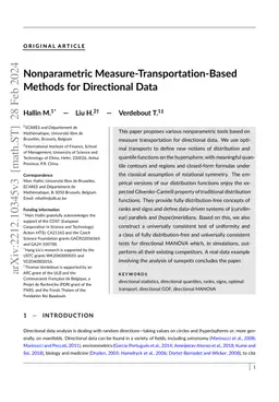 Nonparametric Measure-Transportation-Based Methods for Directional Data