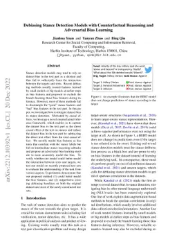 Debiasing Stance Detection Models with Counterfactual Reasoning and
  Adversarial Bias Learning