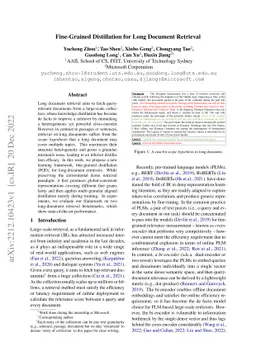 Fine-Grained Distillation for Long Document Retrieval