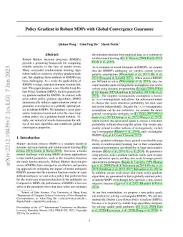 Policy Gradient in Robust MDPs with Global Convergence Guarantee