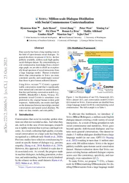SODA: Million-scale Dialogue Distillation with Social Commonsense
  Contextualization