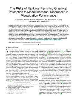 The Risks of Ranking: Revisiting Graphical Perception to Model
  Individual Differences in Visualization Performance