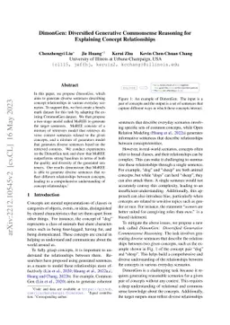 DimonGen: Diversified Generative Commonsense Reasoning for Explaining
  Concept Relationships