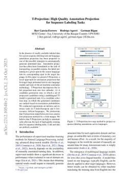 T-Projection: High Quality Annotation Projection for Sequence Labeling
  Tasks