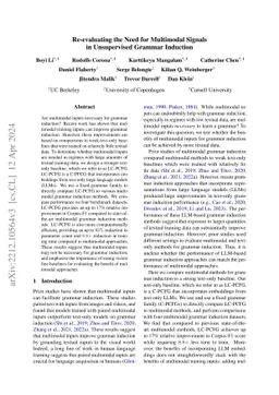 Re-evaluating the Need for Multimodal Signals in Unsupervised Grammar
  Induction