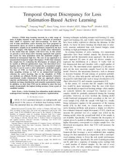 Temporal Output Discrepancy for Loss Estimation-based Active Learning